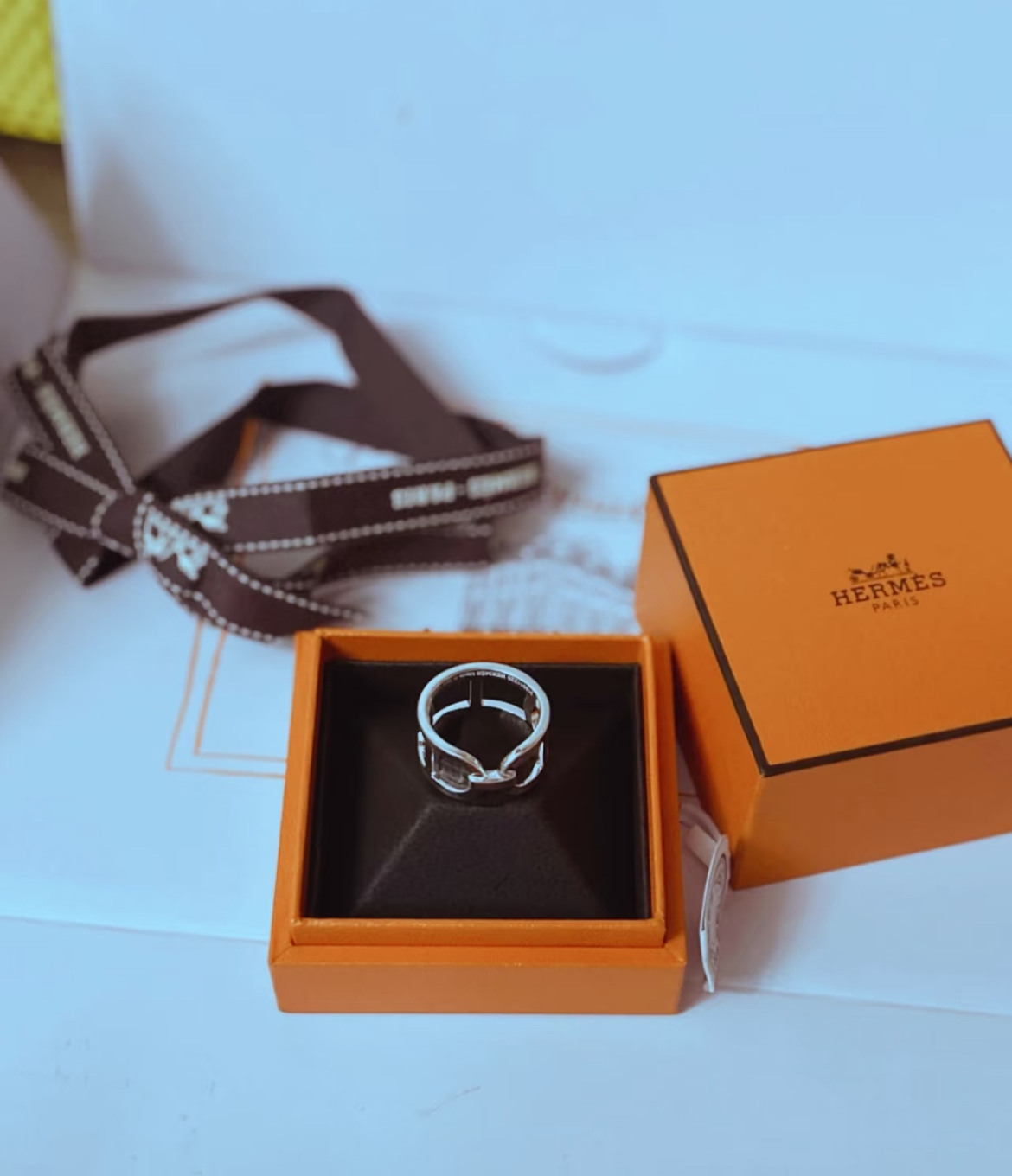 美しさ☆【HERMES】シェーヌダンクル《エバー 》リング MM