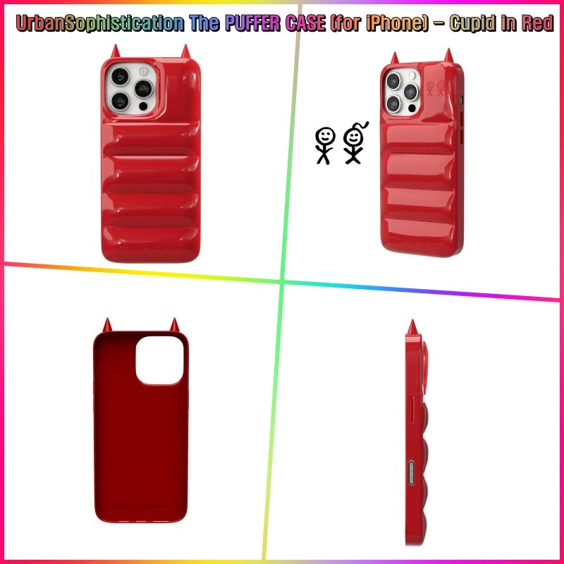 ★UrbanSophistication★The PUFFER CASE★Cupid in Red