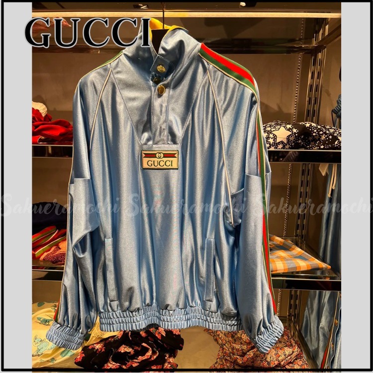 【GUCCI】MEN'S ルーズフィット ロゴ トレーナー【Ssize】