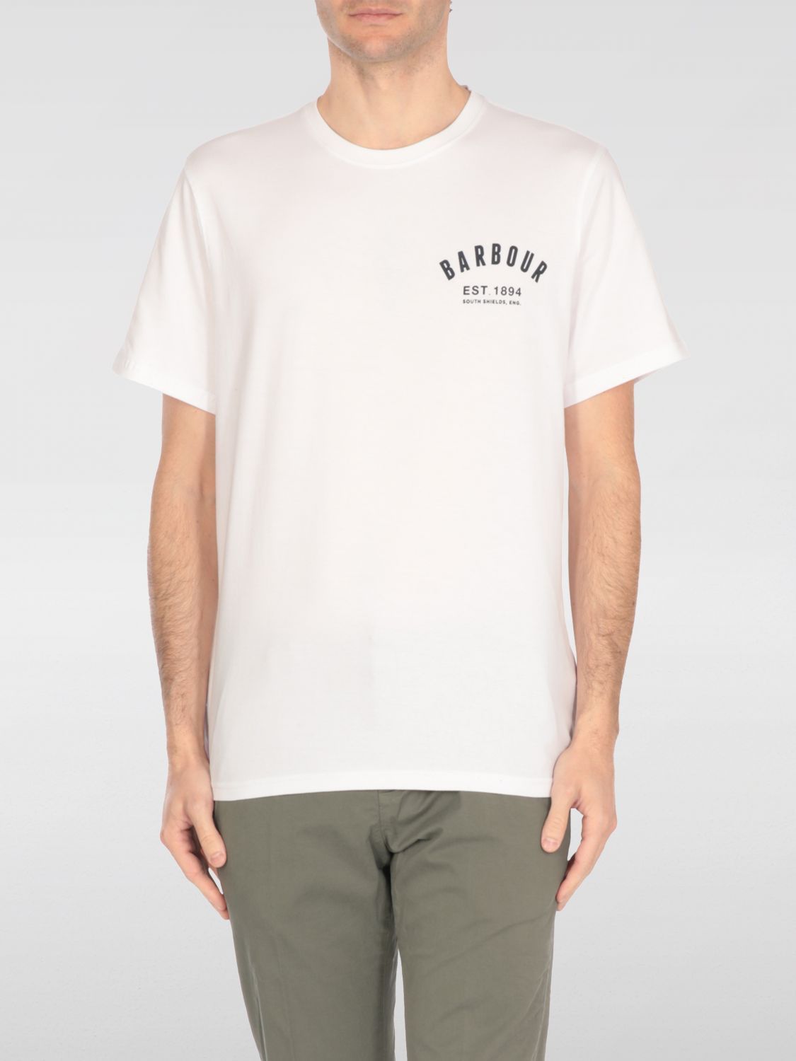Tシャツ・カットソー BARBOUR Men T-shirt White MTS0502 WH11