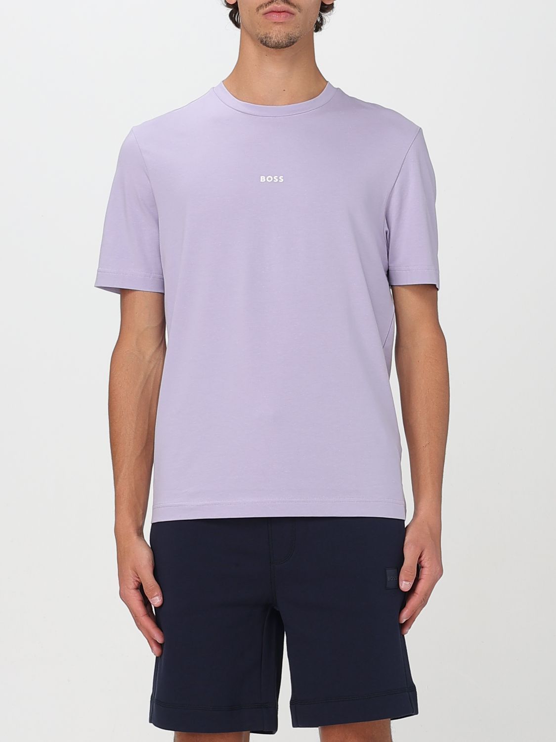 Tシャツ・カットソー BOSS Men T-shirt Lilac 50473278 549