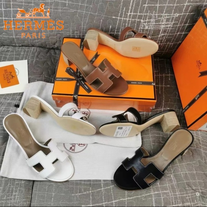 【人気アイテム上品】HERMES オアシスヒールサンダル