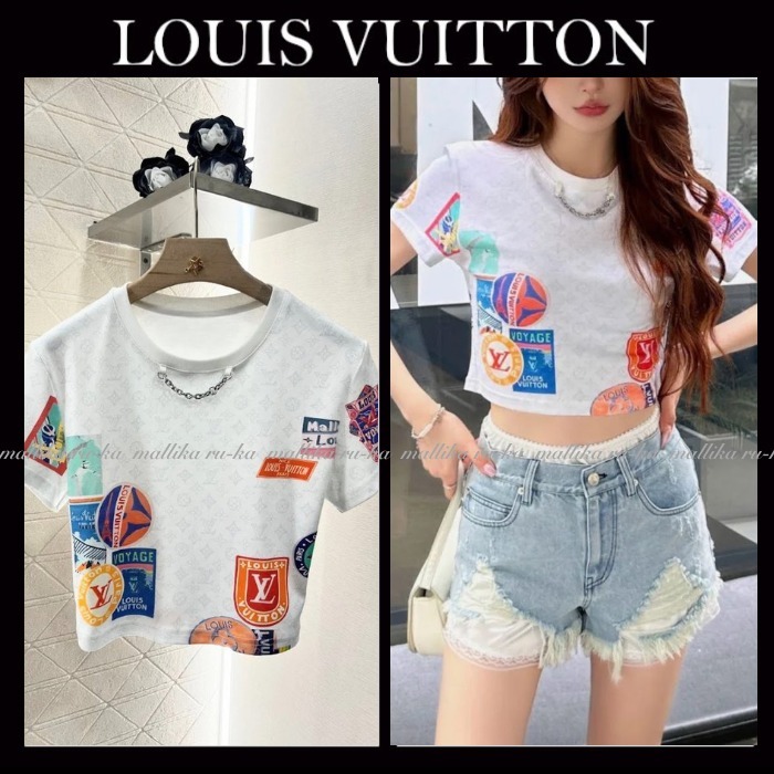 POPなプリント柄☆【LOUIS VUITTON】マヒナ パッチ トップ