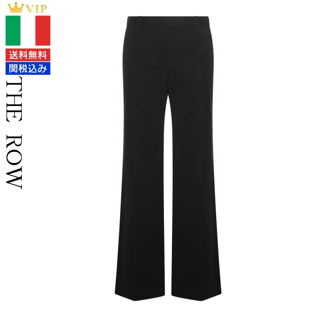 VIP【関税送料無料】希少 THE ROW BLACK COTTON PANTS