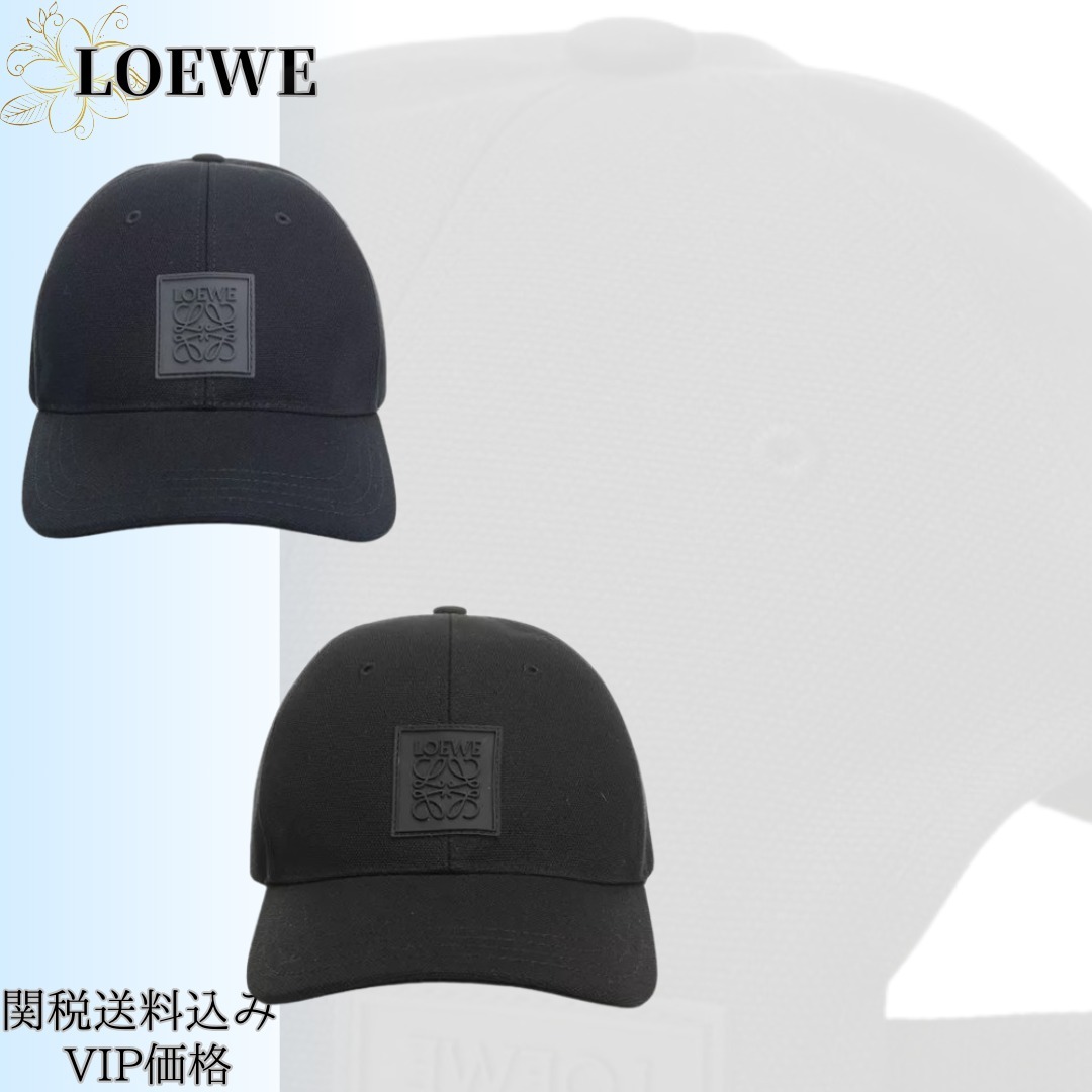 ◇25SS◇関送込【LOEWE】ラバーロゴパッチ*コットン*キャップ