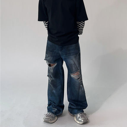 デニム・ジーパン [COLN] pop brush wide denim pants COLN(コルン) デニム・ジーパン(メンズ) - 海外通販のBUYMA