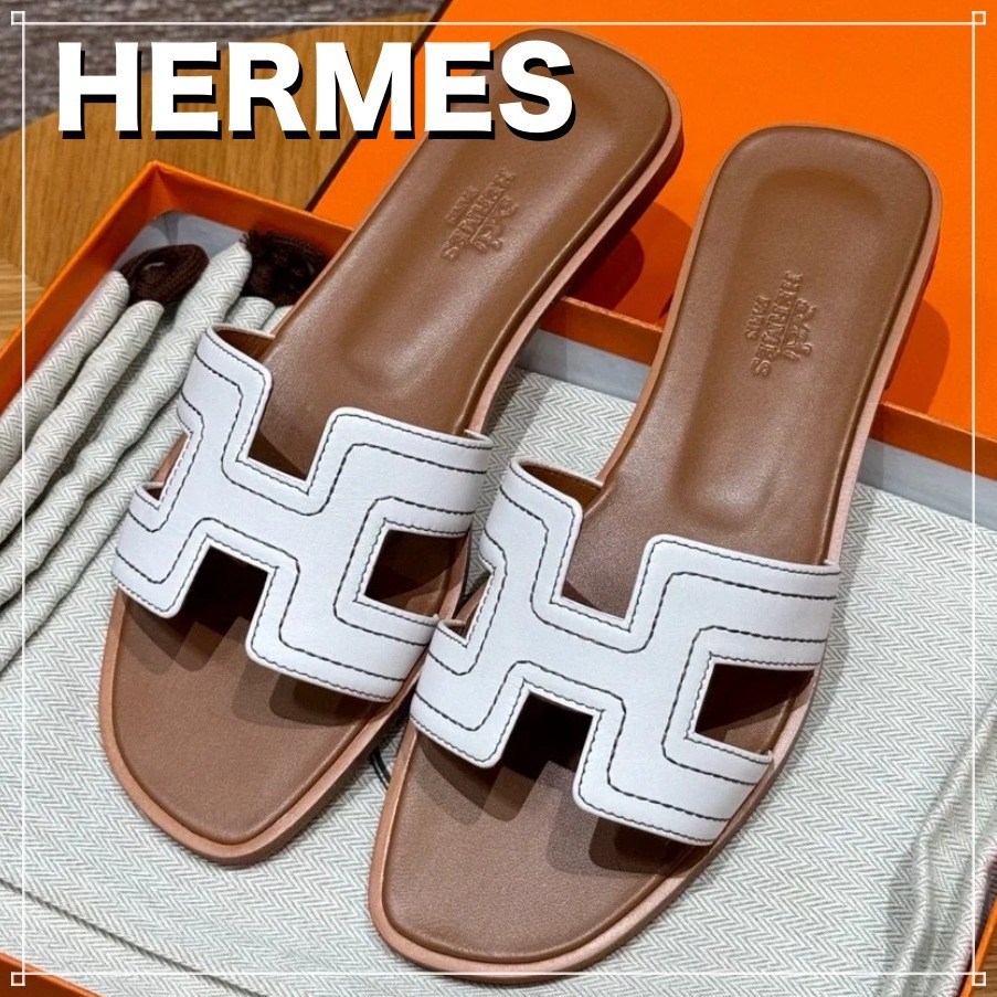 【抜け感、美しさ、ORAN】HERMES オランフラットサンダル