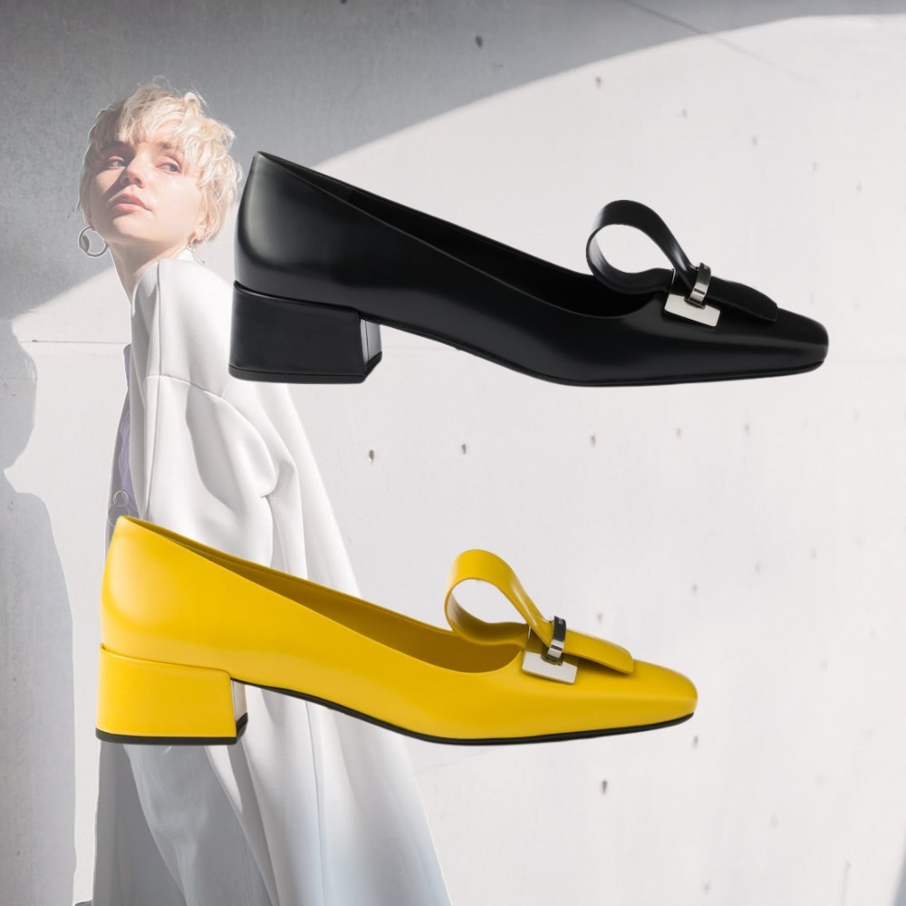 【大人エレガンス】PRADA プラダ レザー パンプス 2色