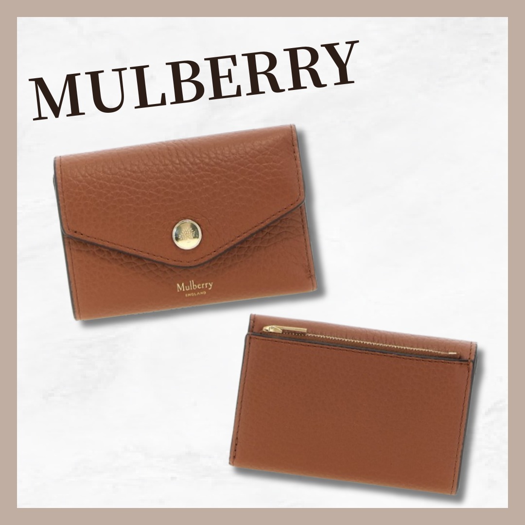 MULBERRY フォールデッドプレススタッズ マルチカードウォレット