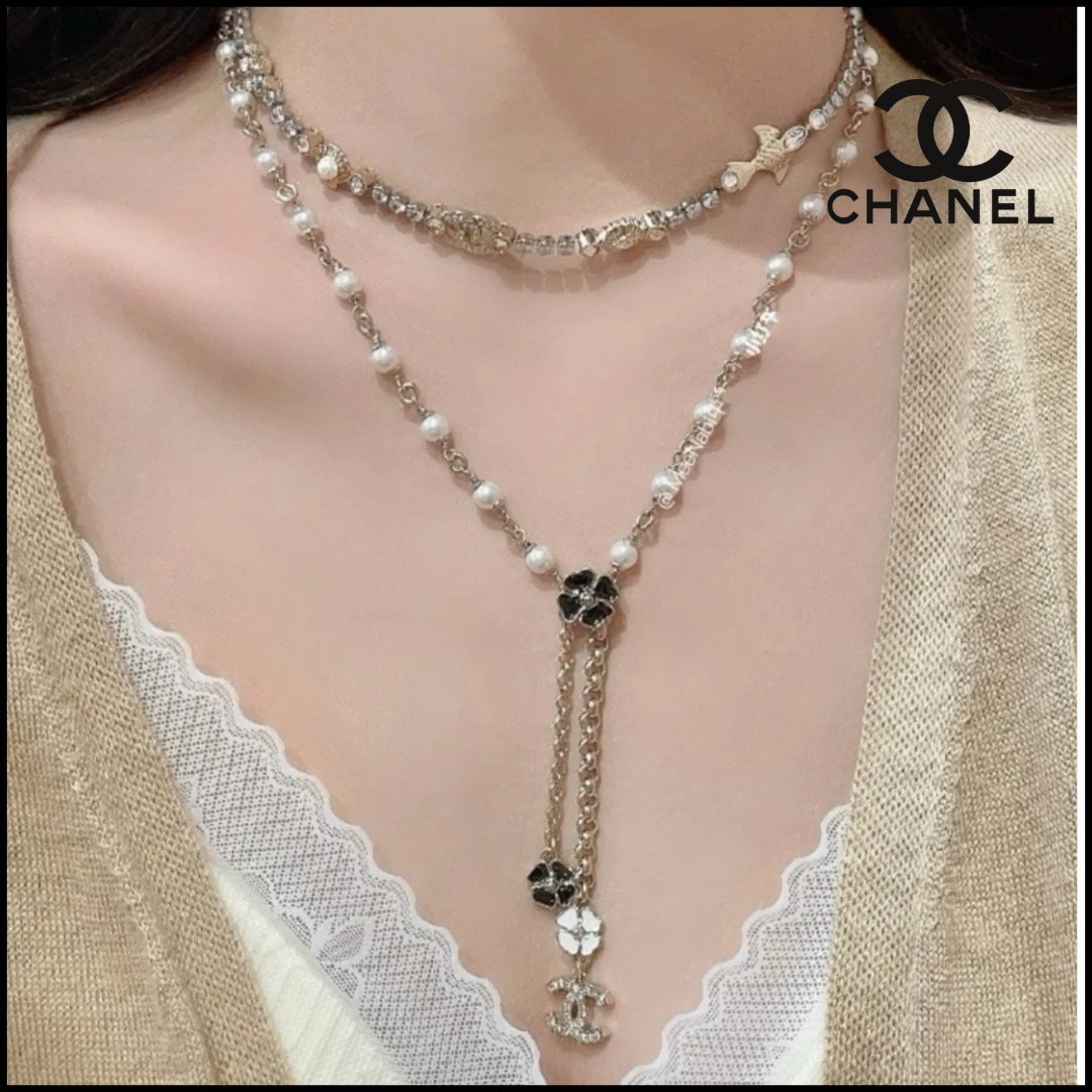 【ラッキークローバーモチーフ♪】CHANEL ネックレス