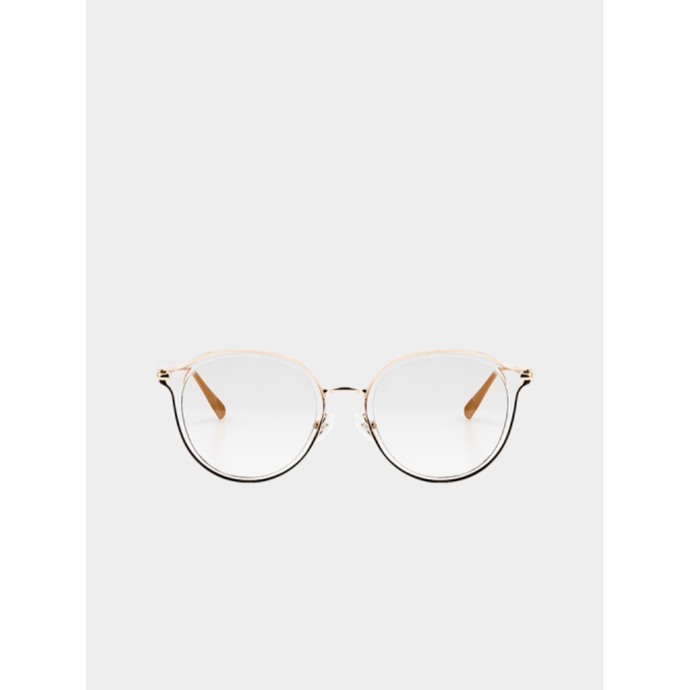◆HUNTEREYEWEAR◆ WOMAN Round Titanium Combo Sunglasses Tran