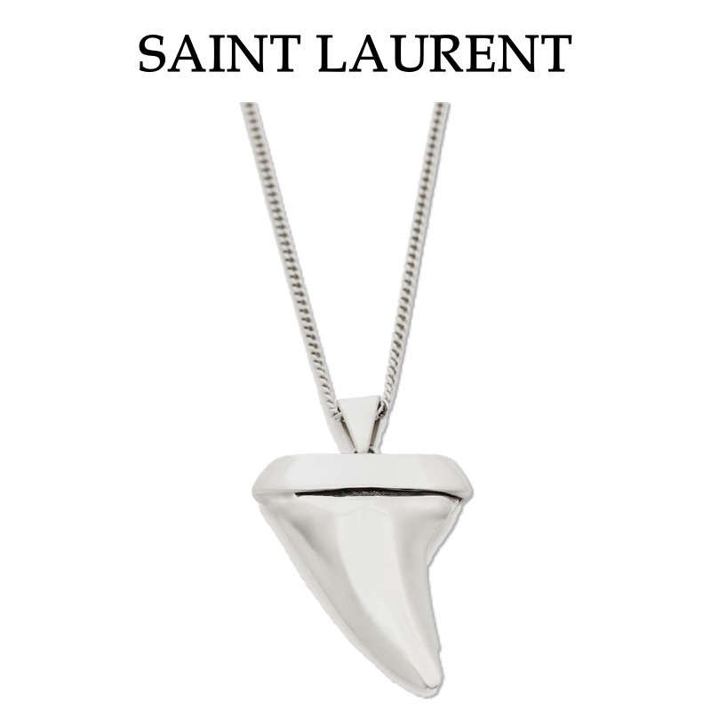 【Saint Laurent】サメの歯のペンダントネックレス