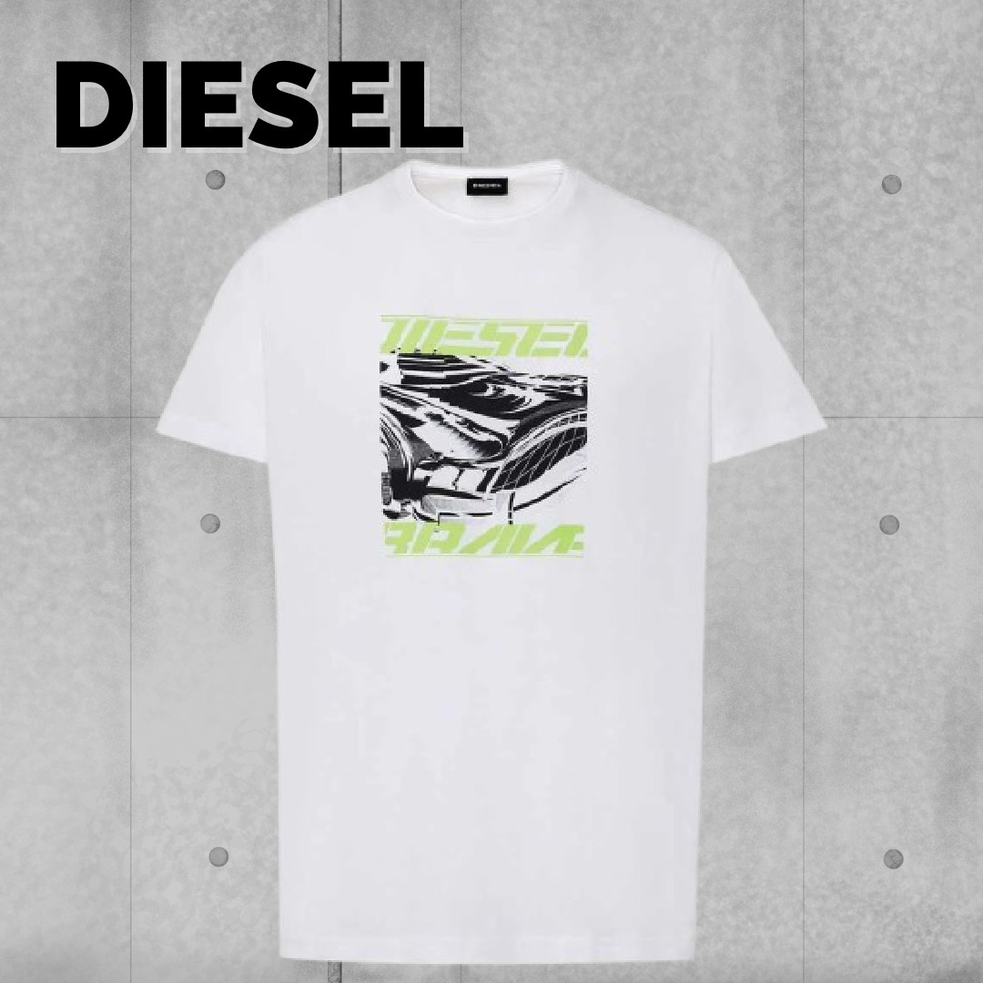 関税込【DIESEL】Diegos K33 short sleeve T-shirt★White★ロゴ