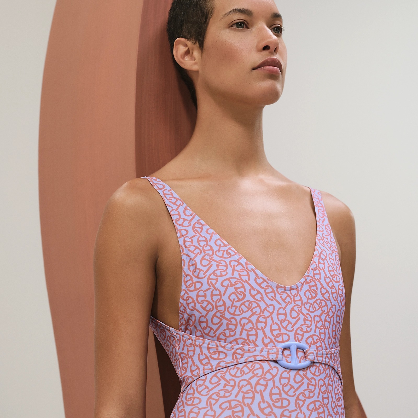 【海辺で輝く大人エレガンス】HERMES ワンピース水着《エリー》