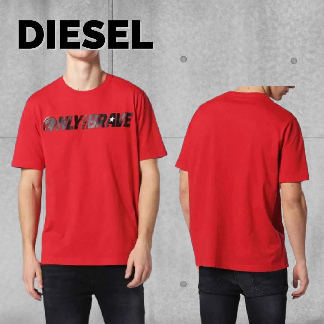 関税込【DIESEL】T Just SV short sleeve T-shirt★Red