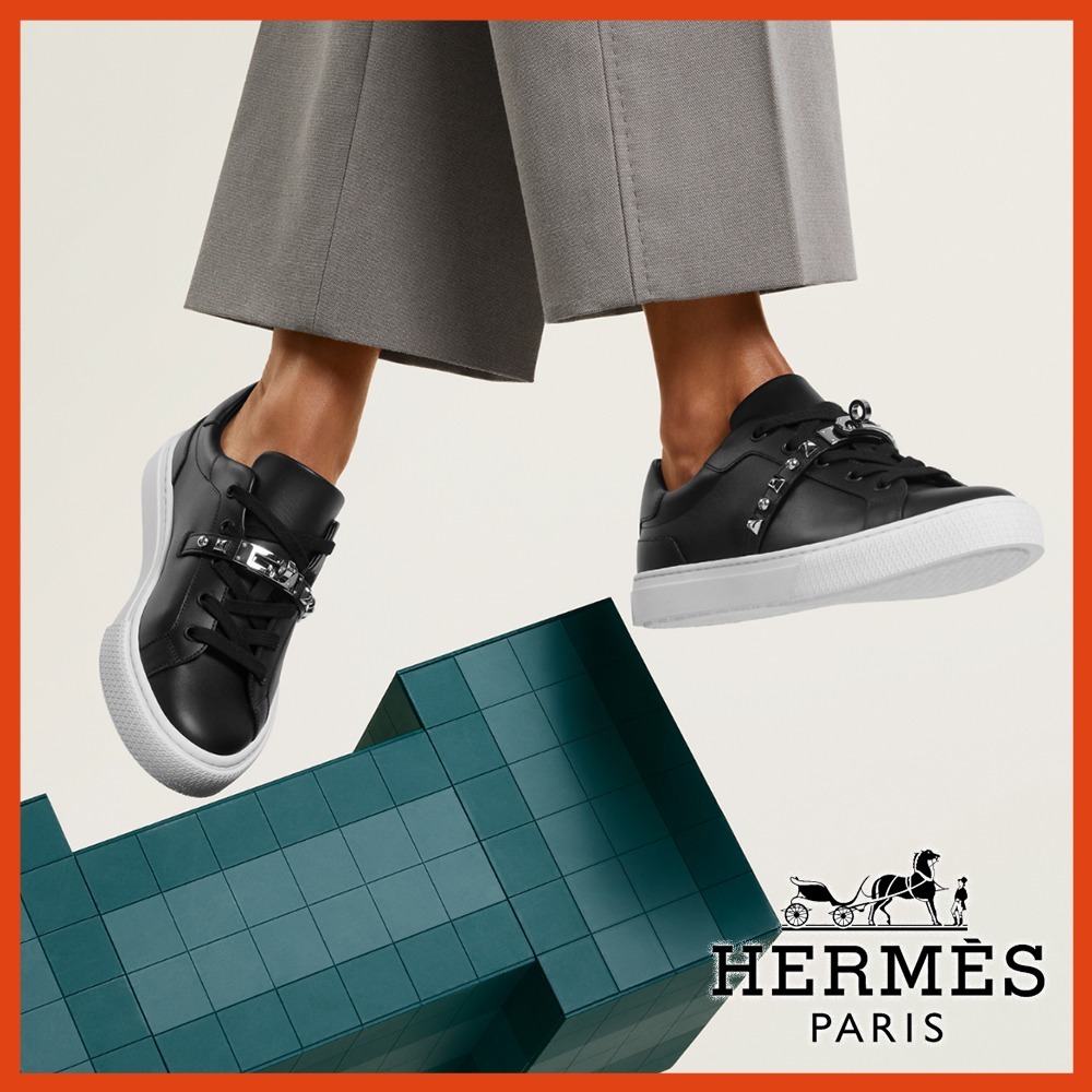 【お洒落なスニーカー】HERMES スニーカー〈デイ〉