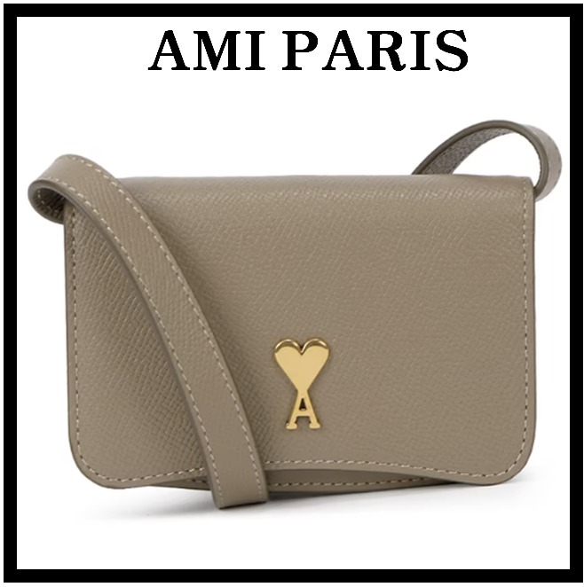 ★送料・関税込★AMI★ハートロゴ ストラップ カードホルダー★