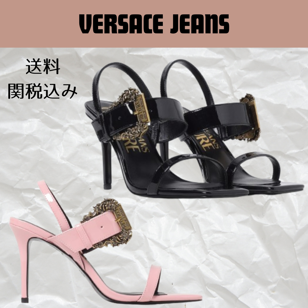 【VERSACE JEANSヴェルサーチ ジーンズ 】ヒールサンダル