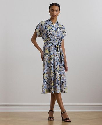 人気⭐︎ラルフローレン 花柄ロングワンピース ヴィンテージシャツマキシ Sサイズ 花柄 Ralph Lauren(ラルフローレン) ワンピース・オールインワン
