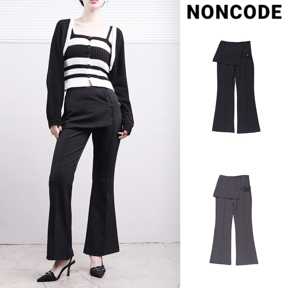 【NONCODE】Lofi Wrap Layered Slacks