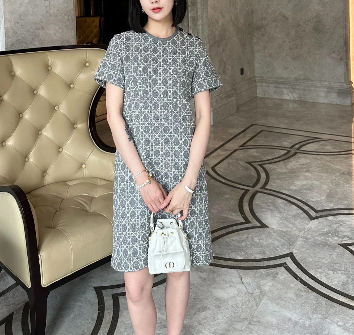 【ジャケットとのセットアップも♪】DIOR★ショートドレス