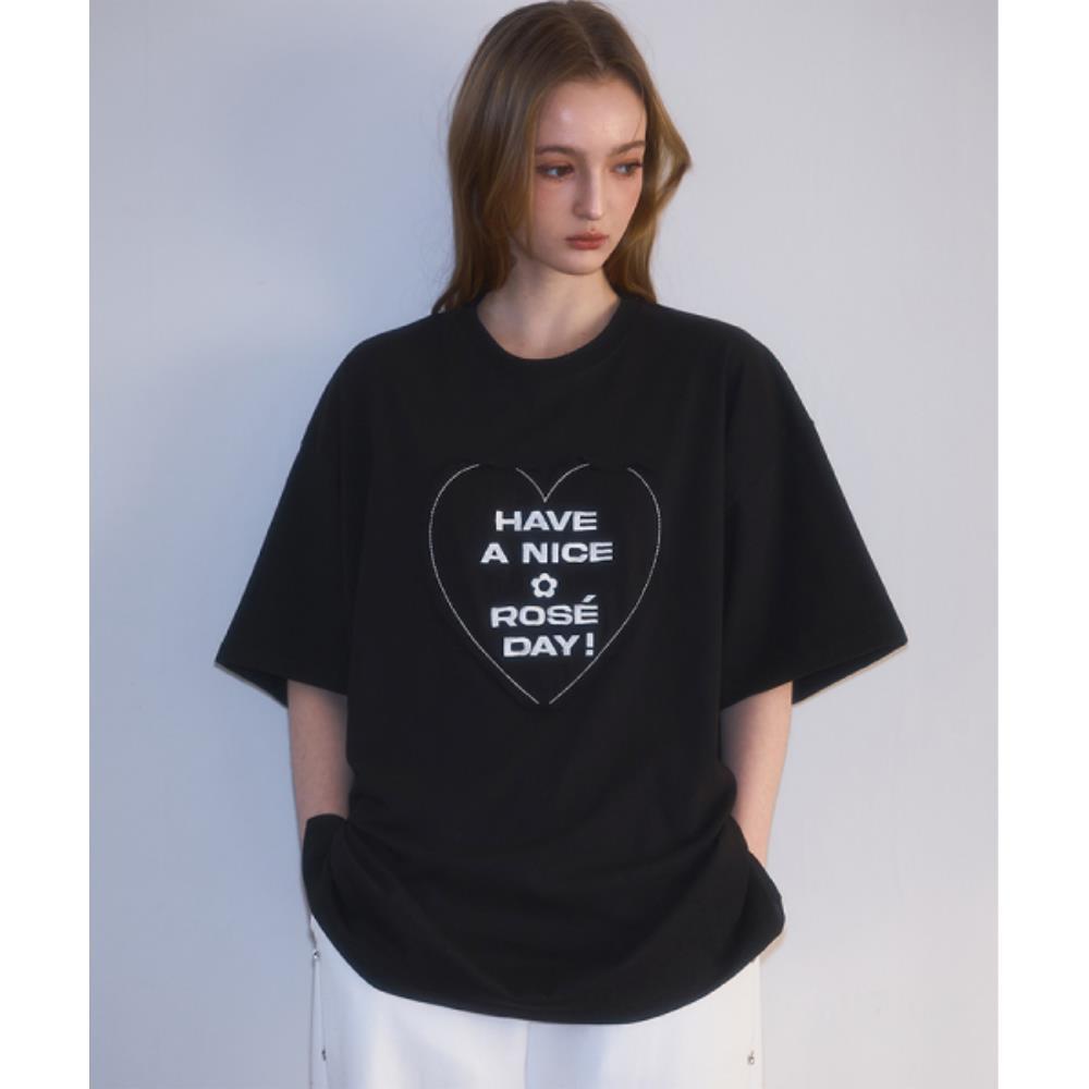 ◆Rose Frantz◆ In the Heart Tshirt Black