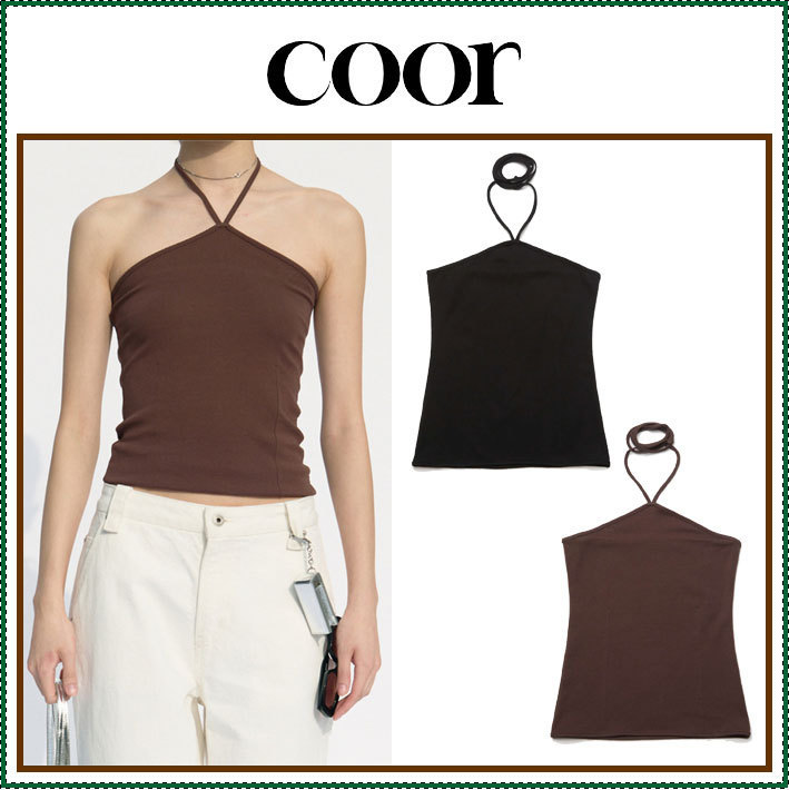 【COOR】 Strappy halter top / 追跡付