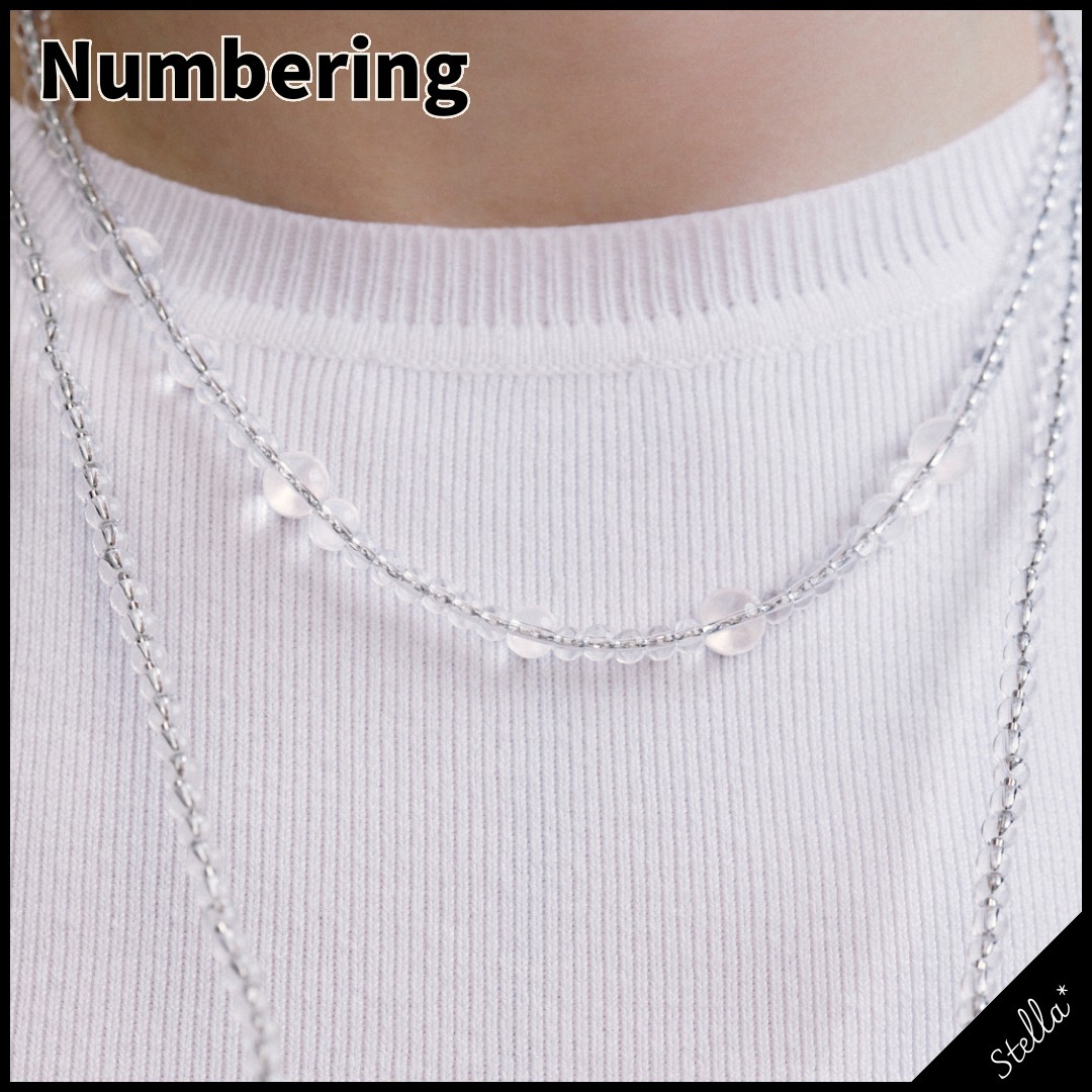 ■NUMBERING■大人気アイテム クリアクォーツバブルネックレス