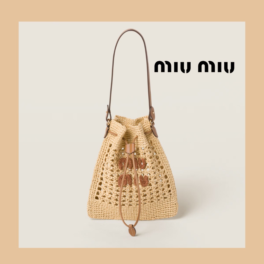 MIU MIU ミニファブリックバッグ