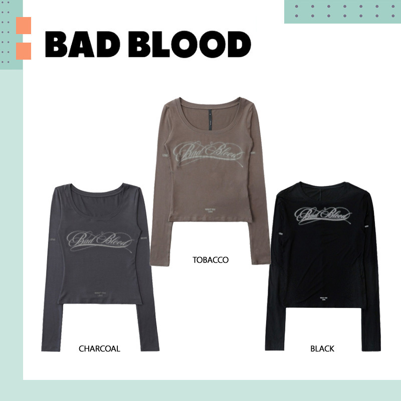 BADBLOOD ♥ Dark classic scoop neck long sleeve