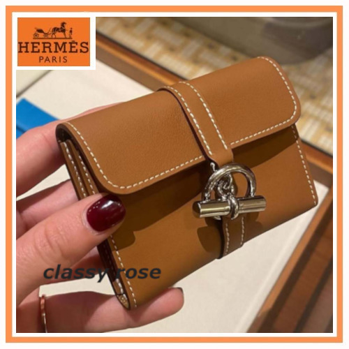 【飽きが来ない上品デザイン】HERMES グレナン コンパクト財布