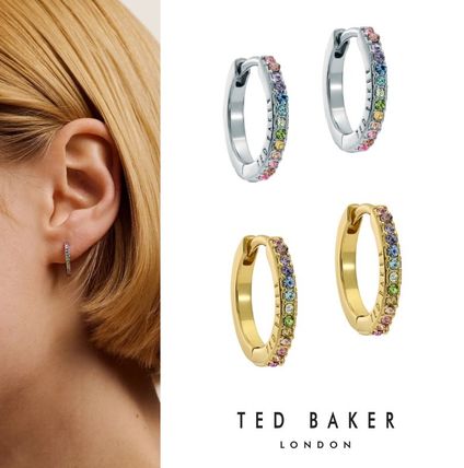 【Ted Baker】UK発 Periaa パール フープ ハギー ロゴ ピアス 金 フープピアス TED BAKER(テッドベーカー) ピアス(レディース