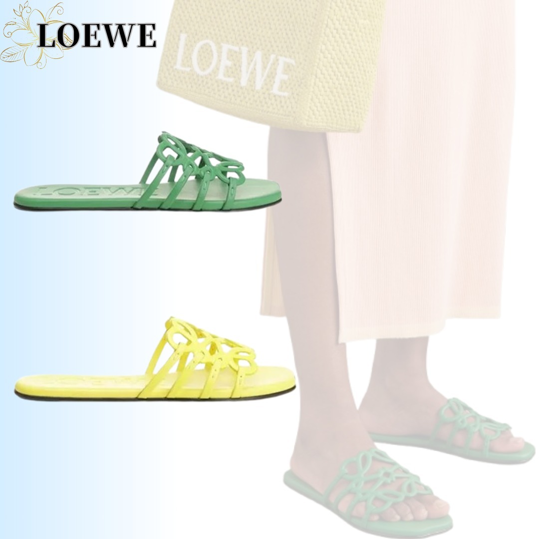 ◆25SS◆【LOEWE】ペタル*アナグラム*ソフトカーフ*スライド