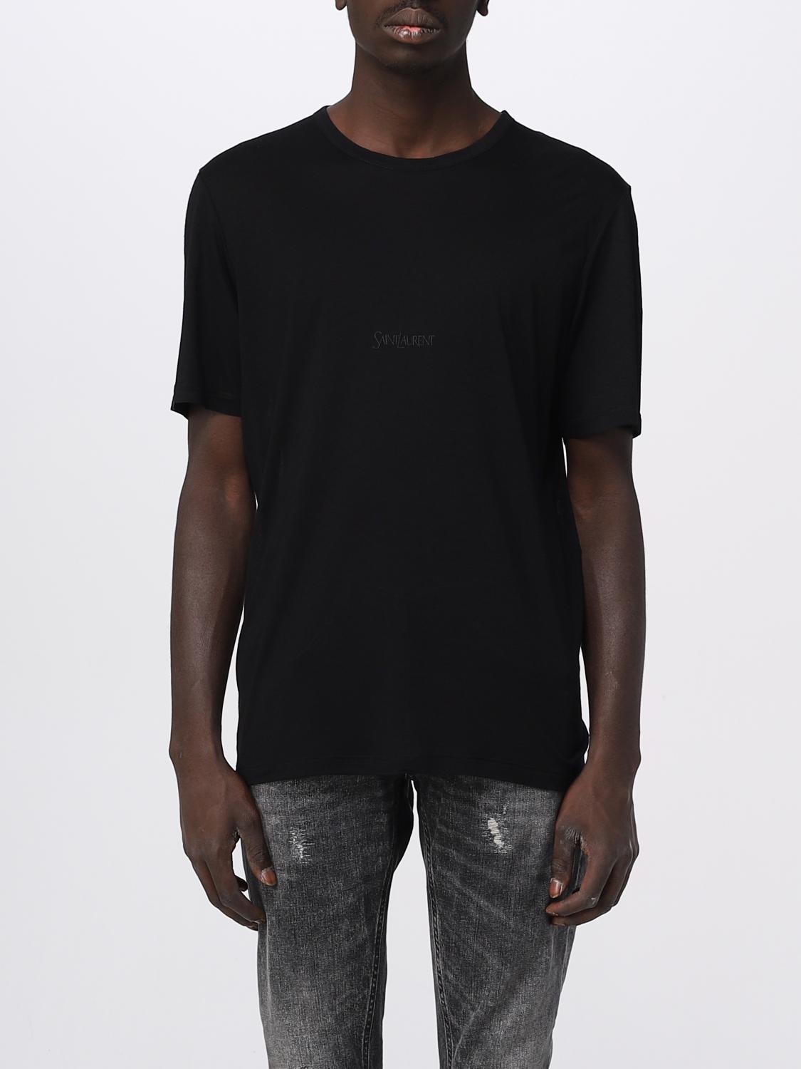 Tシャツ・カットソー SAINT LAURENT Men T-shirt Black 749102Y37IL 1000