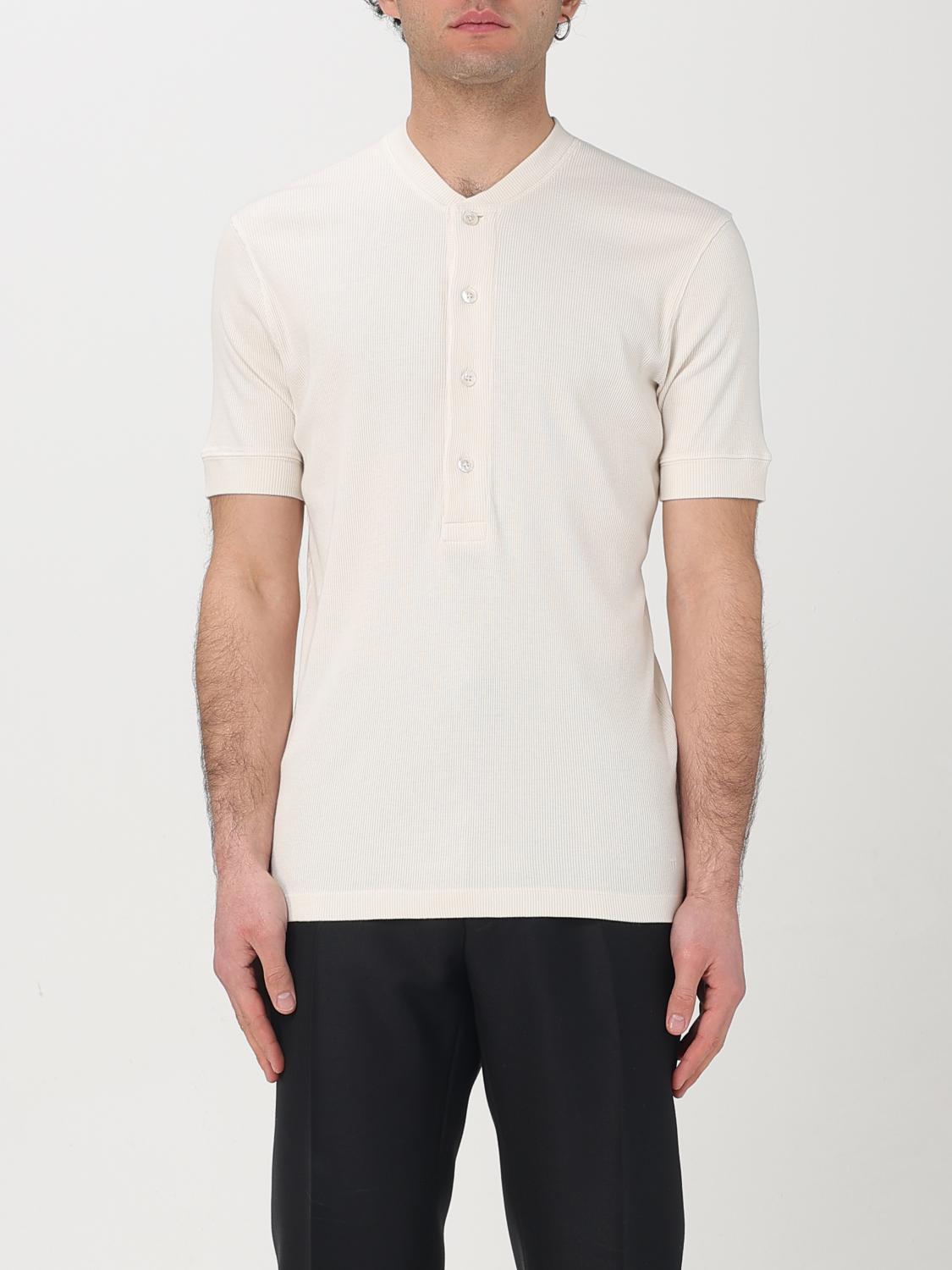 Tシャツ・カットソー TOM FORD Men T-shirt White JHS006JMC048S25 AW004
