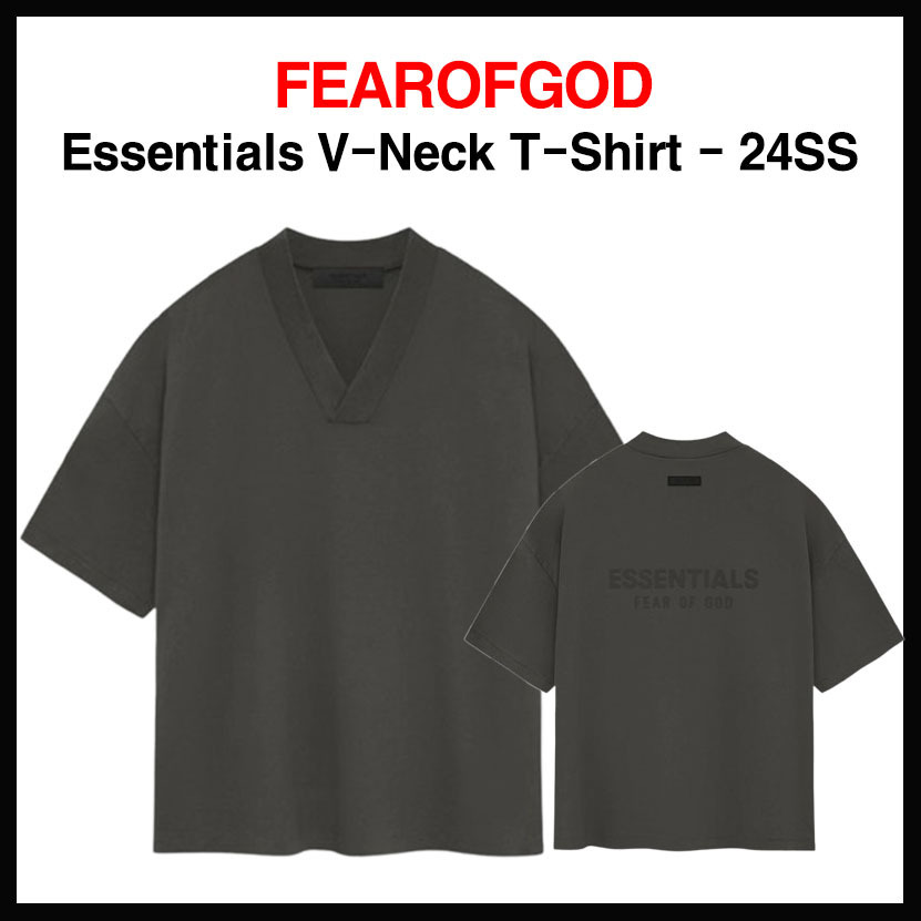 人気 ☆FEAROFGOD☆ V-NECK T-SHIRT INK - 24SS