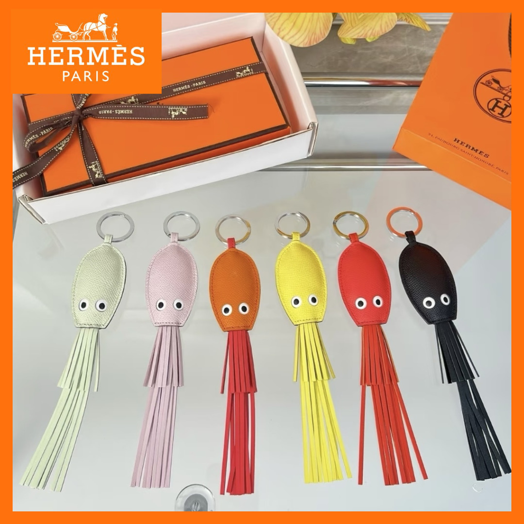 【CUTEタコさん♪】HERMES Poulpe プルプ オクトパス キーリング