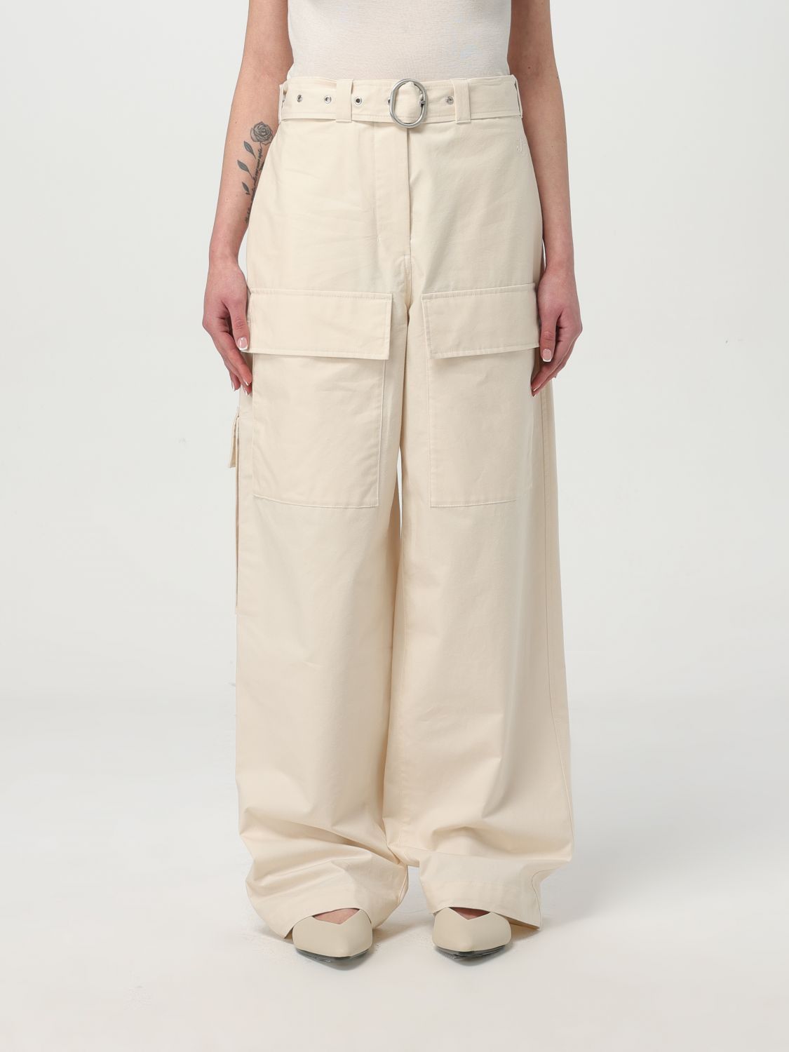 パンツ JIL SANDER Woman Pants Natural J40KA0257J45296 280