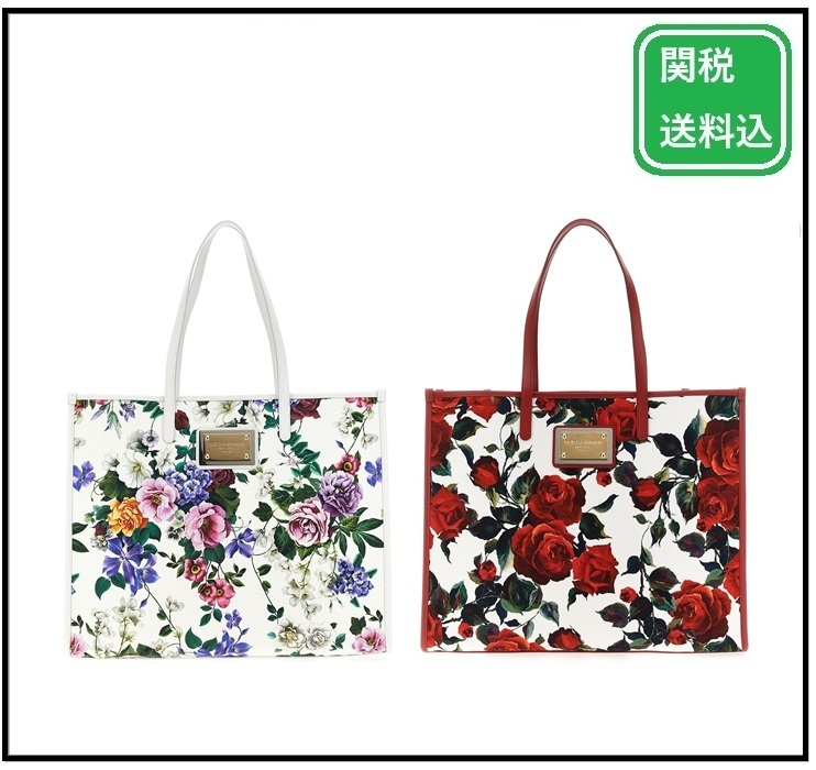 関税送料込★Dolce&Gabbana☆フローラル トートバッグ