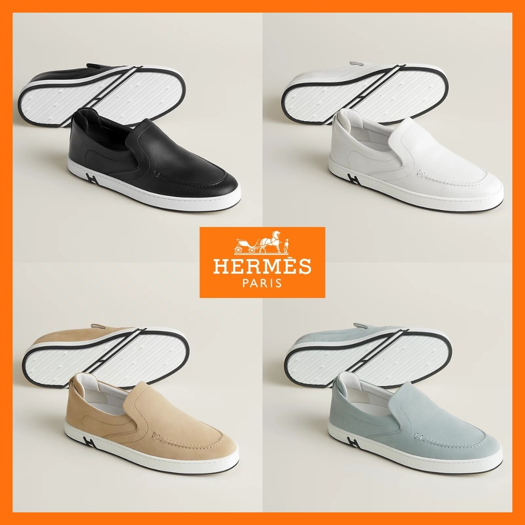 【大人気◆どんなコーデにも◎】HERMES Kid《キッド》スニーカー