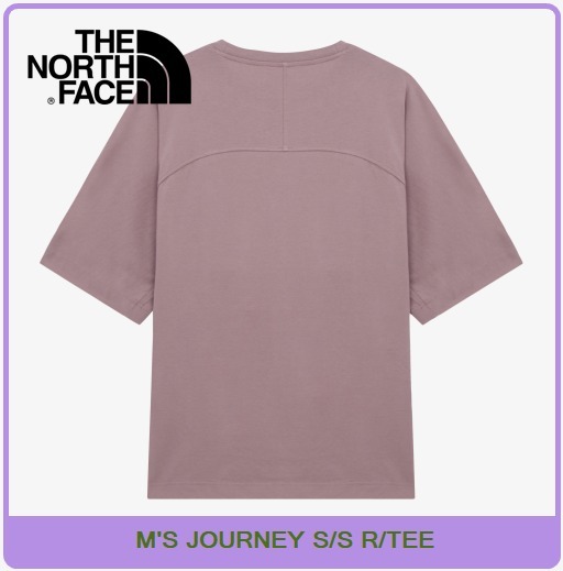 【THE NOTRH FACE】 M'S JOURNEY S/S R/TEE‐GRAYISH_LILAC