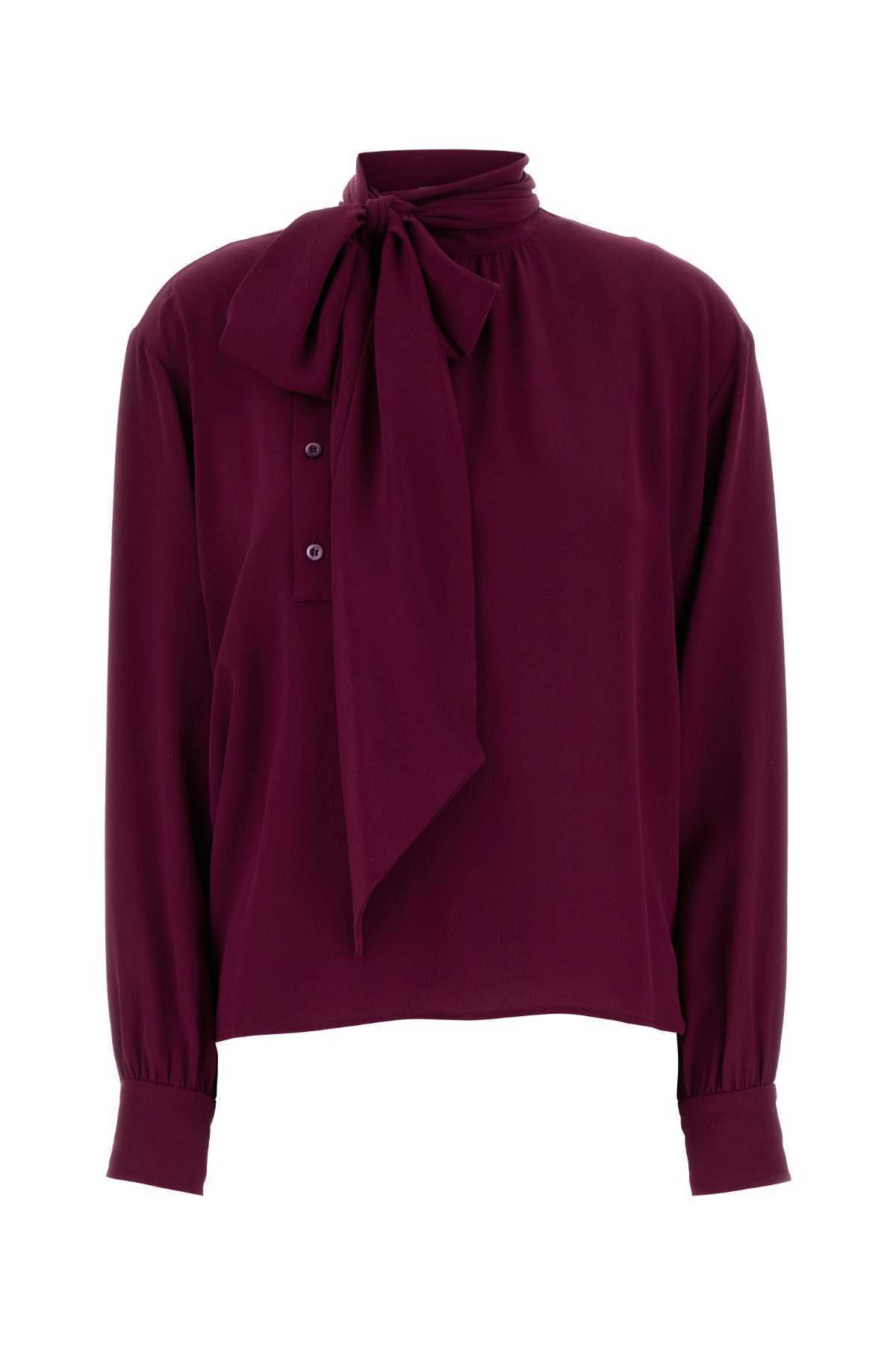 【送料&関税込】Prada Grape Crepe Blouse