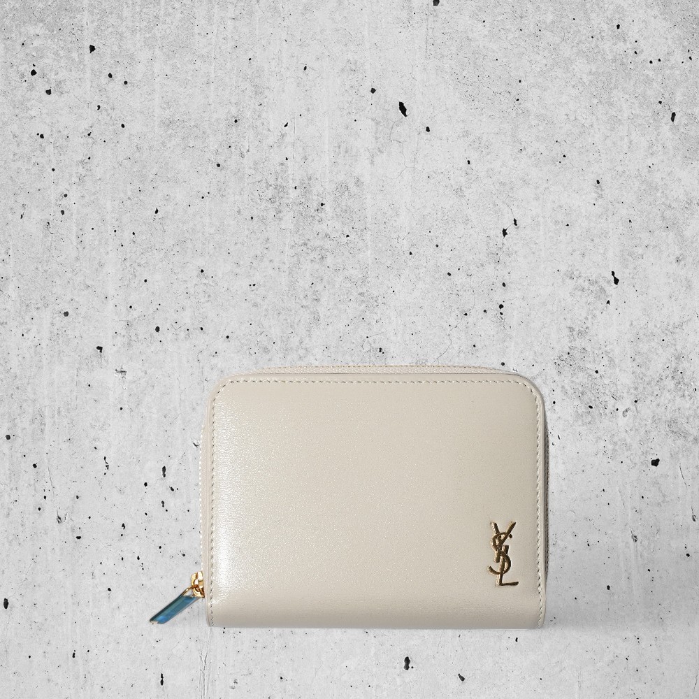 Saint Laurent★サンローラン コンパクト ジップ 二つ折り財布