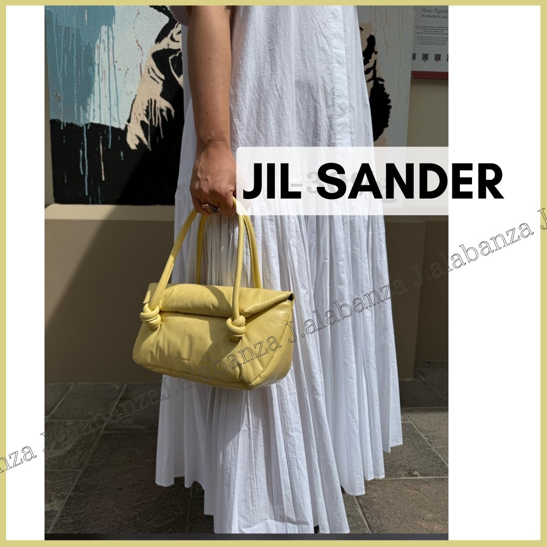ジルサンダー☆KNOT BAG 結び目ショルダーバッグ イエロー
