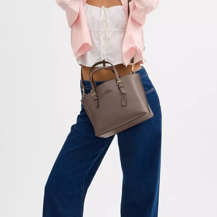 COACH モリー トート バッグ 25 ダークストーン