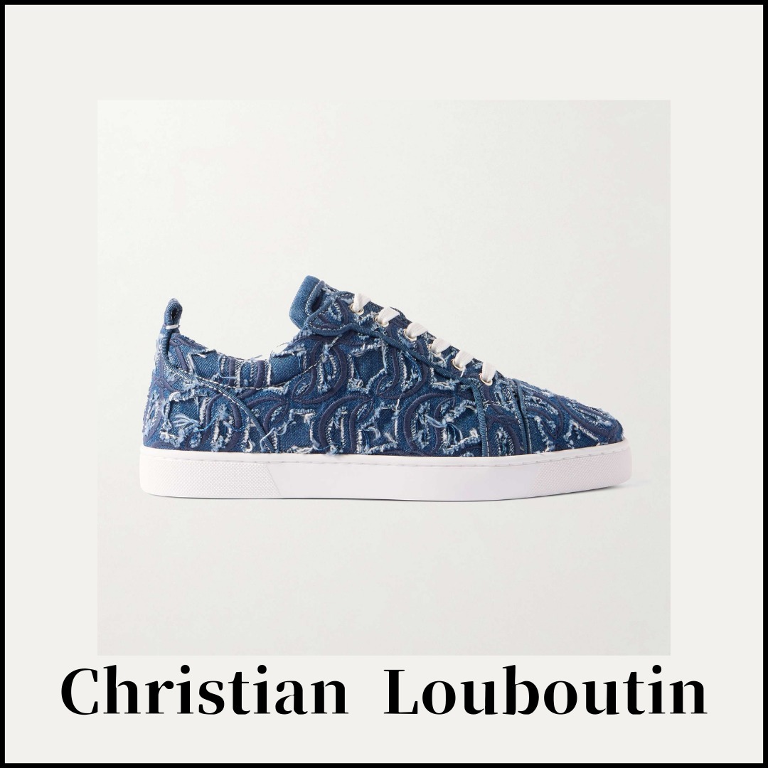 【Christian Louboutin】Louis Junior デニム スニーカー