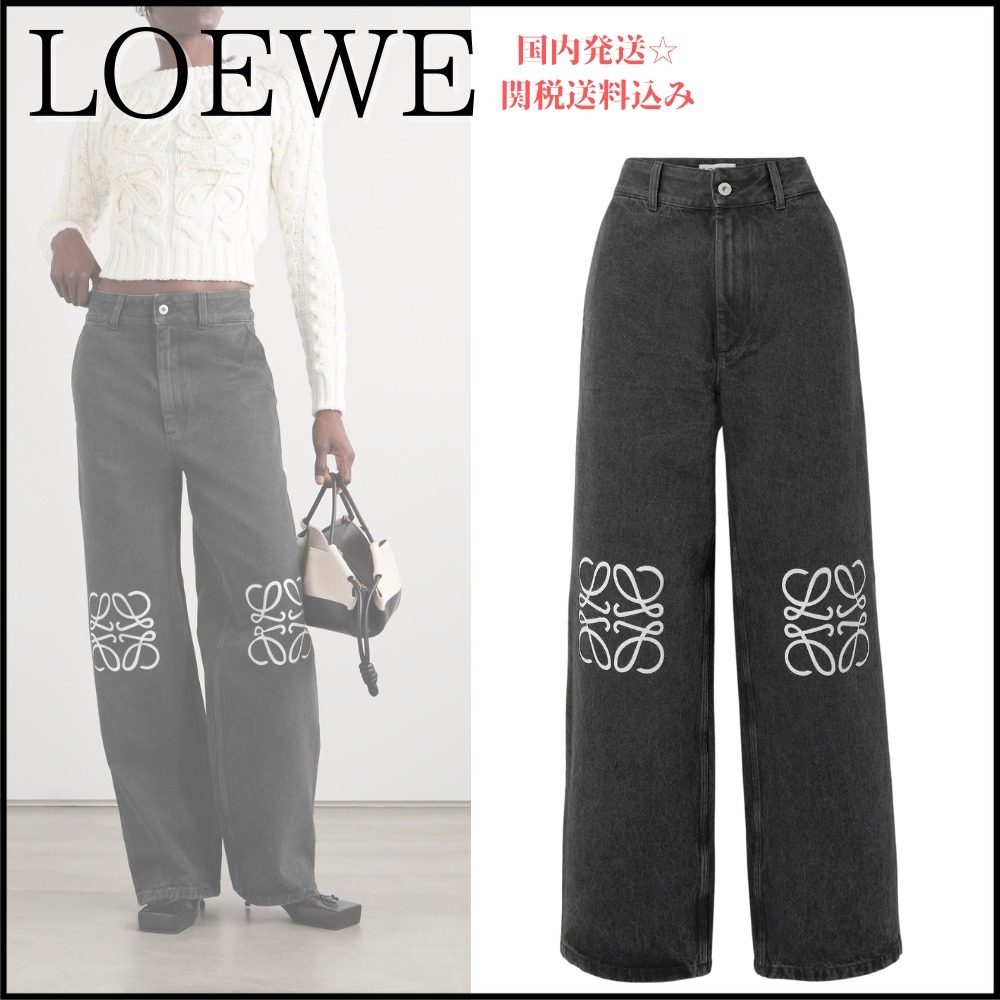 【LOEWE】ボーイフレンド ジーンズ アップリケ ＊関税送料込み