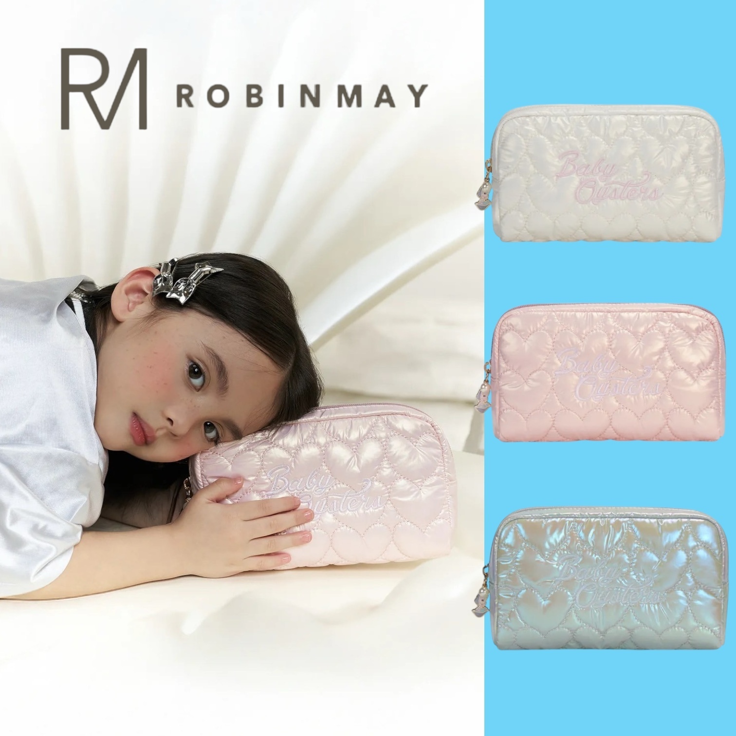 ROBINMAY 愛心秘境化妝包 ヤングオイスター コスメポーチ/送料込