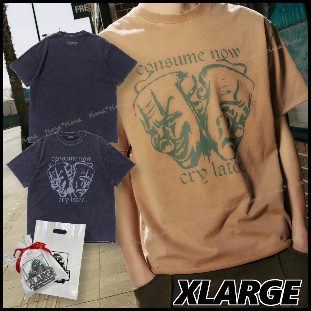 XLARGE フロントグラフィック 半袖Ｔシャツ 加工感/切りっぱなし