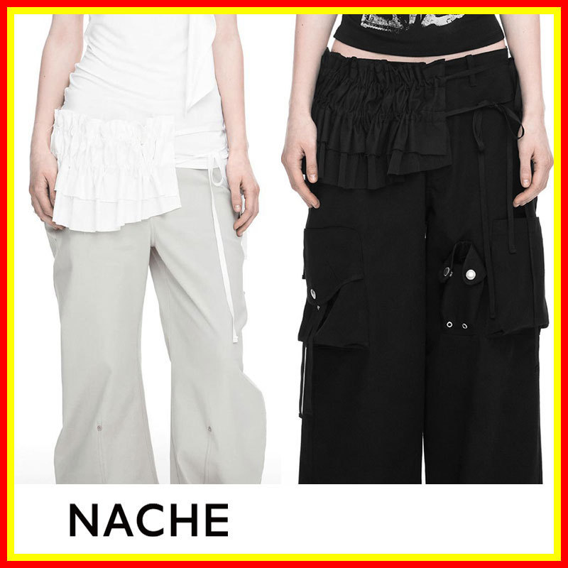 [NACHE] SHIRRING LAYERED BELT /追跡付
